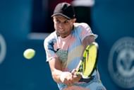 Aleksandar Vukic hits a backhand | Image Source: Getty